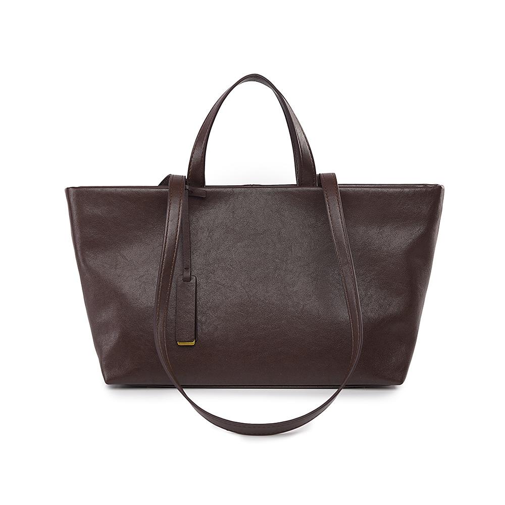 

Single Shoulder Bag, New Commuter Women s Bag, Fashionable and Relaxed Women s Handbag, Retro Soft Leather Tote Bag кофейный
