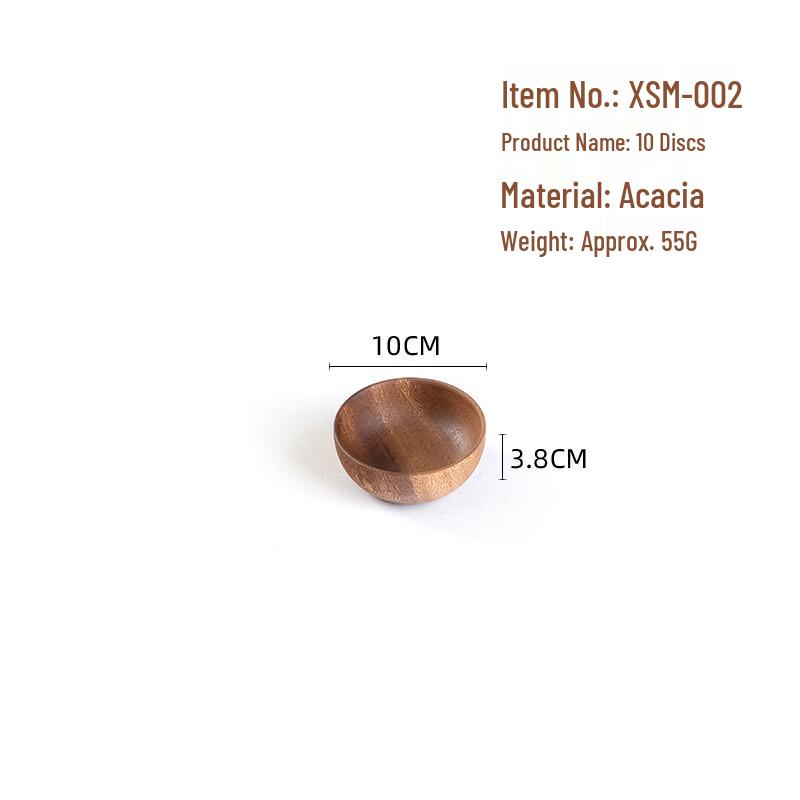 Runde Servierplatte aus Akazienholz