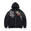 Fashion Chinese Style Zip-Up Hooded Sweatshirt 3D Print Loose Fit Casual Streetwear Teens