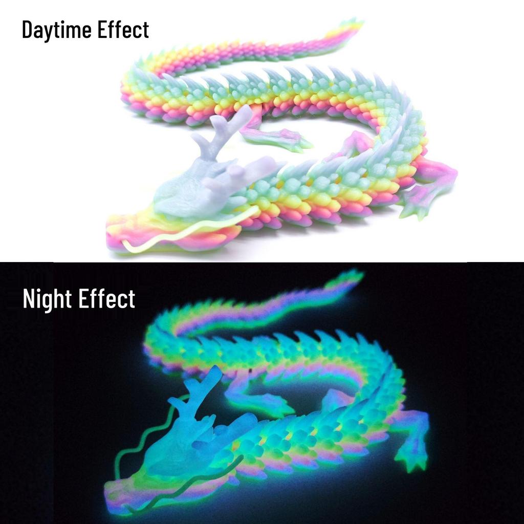 Hand-Painted 3D Chinese Dragon Ornament - Scenic Dragon Craft Gift
