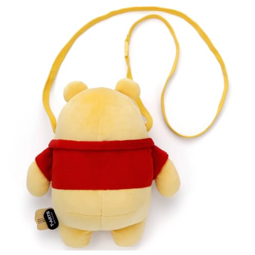 Bolsa de pelúcia Mocchi-Mocchi- de personagem Disney - Brinquedo de pelúcia do Ursinho Pooh, com aproximadamente 22 cm de altura.