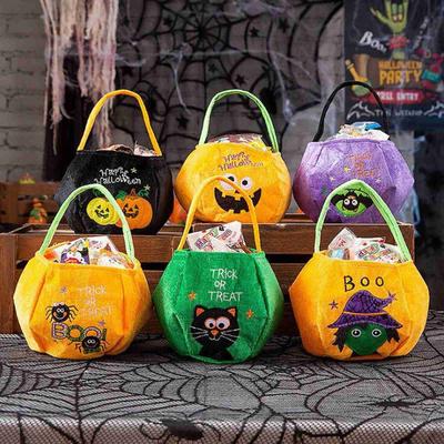 Sacs à bonbons décoratifs d'Halloween Décoration de scène Sac fourre-tout d'Halloween