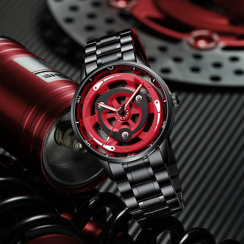 SVJ Uhr Herren Radaugen Modifizierte rotierende wasserdichte Räder Lokomotive Seele Herrenuhr Quarzuhr