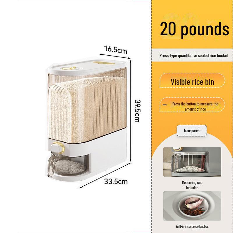 Moisture-Proof, Insect-Proof Rice Storage Box - Sealed, Food-Grade Container for Household Use