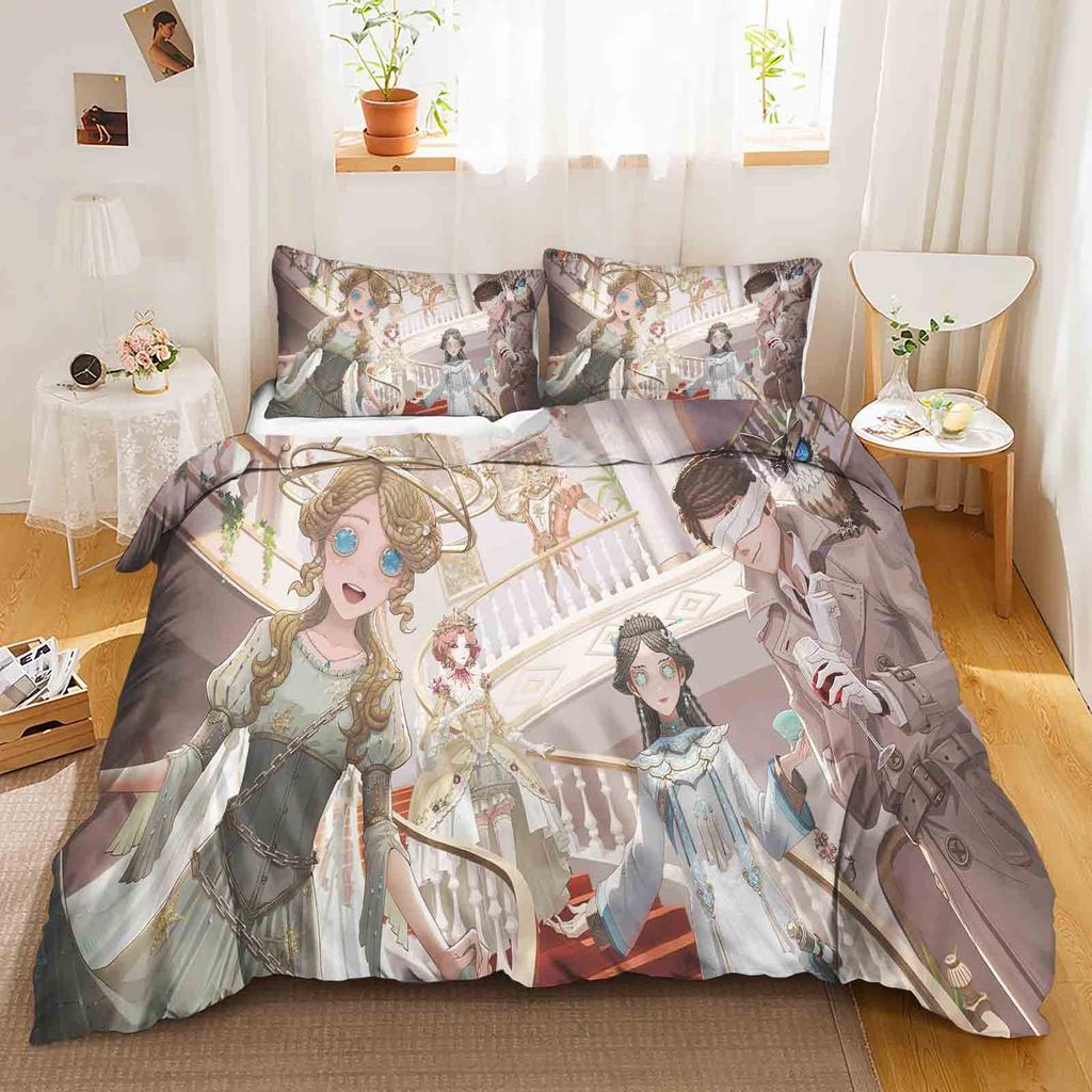 Game: Identity V Polyester Duvet Cover Set Bedding Queen Size Sets Cotton Cute Printed Cartoon Quilt Cover Suitable For Children