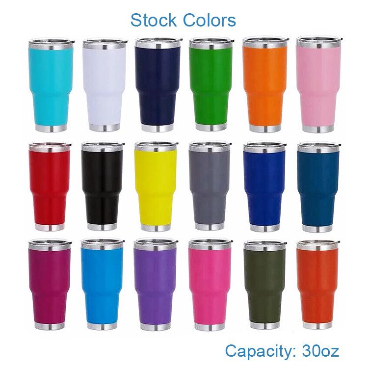 European And American 30Oz Car Cup Pro 304 Stainless Steel Vacuum Color Spray Belly Cup, Portable Car Cup