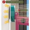 1Pcs Portable 5-Hole Laundry Rack Colorful Suction Cup Hangers For Travel Hotel And Home Drying Accessories