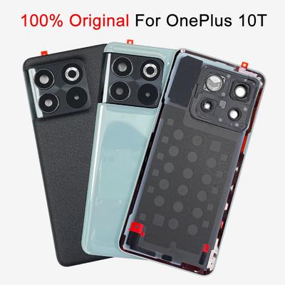 Oneplus 10T CPH2415 İçin Kamera Çerçeveli Arka Pil Kapağı Arka Pil Camı Kapı Yuvası Onarım Değişim