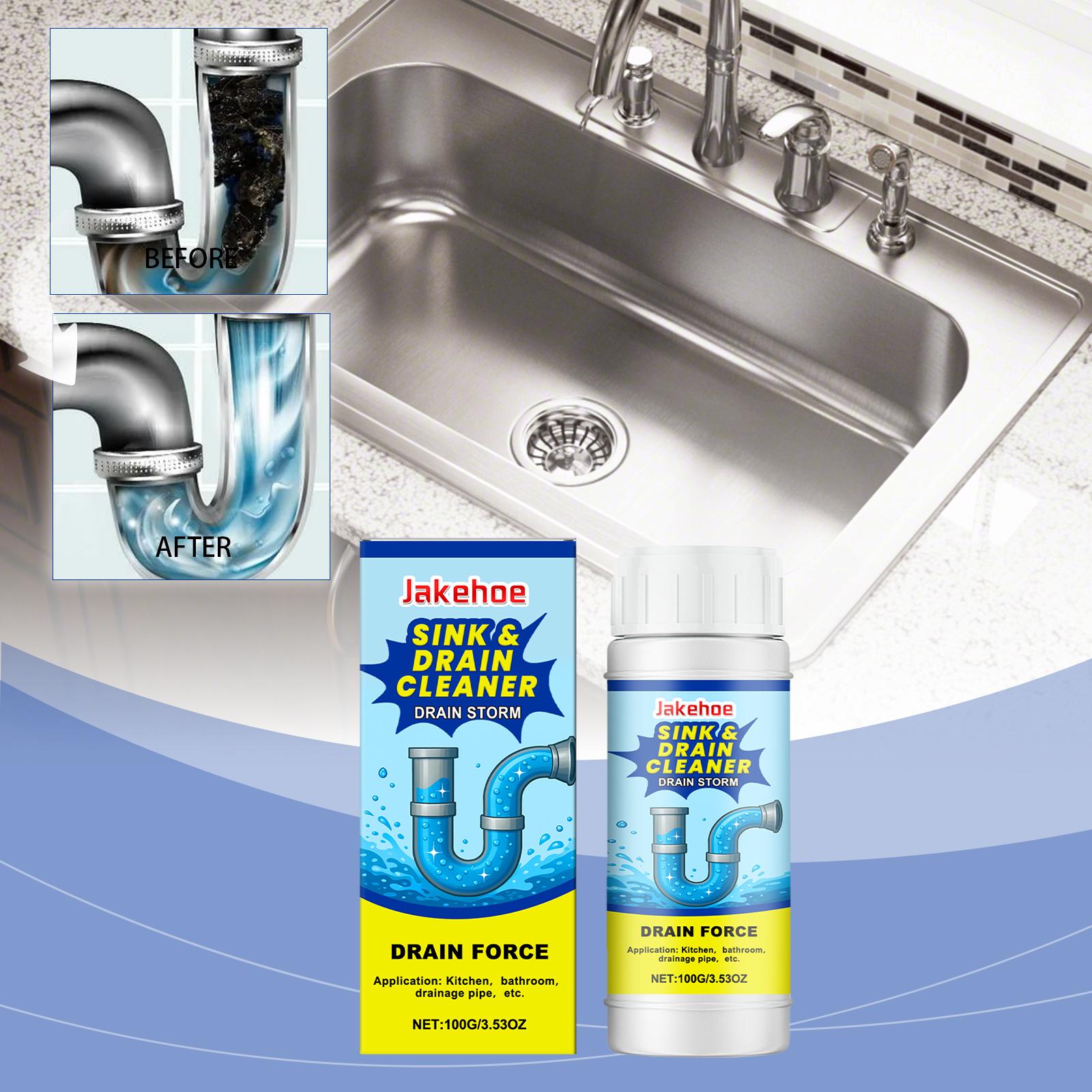 Powerful Kitchen Pipe Dredging Agent Dredge Deodorant Toilet Sink Drain Cleaner Sewer Fast Cleaning Tools 100g