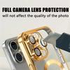 Plating Clear Magnetic Case For iPhone 17 16 15 12 13 14 Pro Max Plus For Magsafe Wireless Charger Shockproof Phone Cover