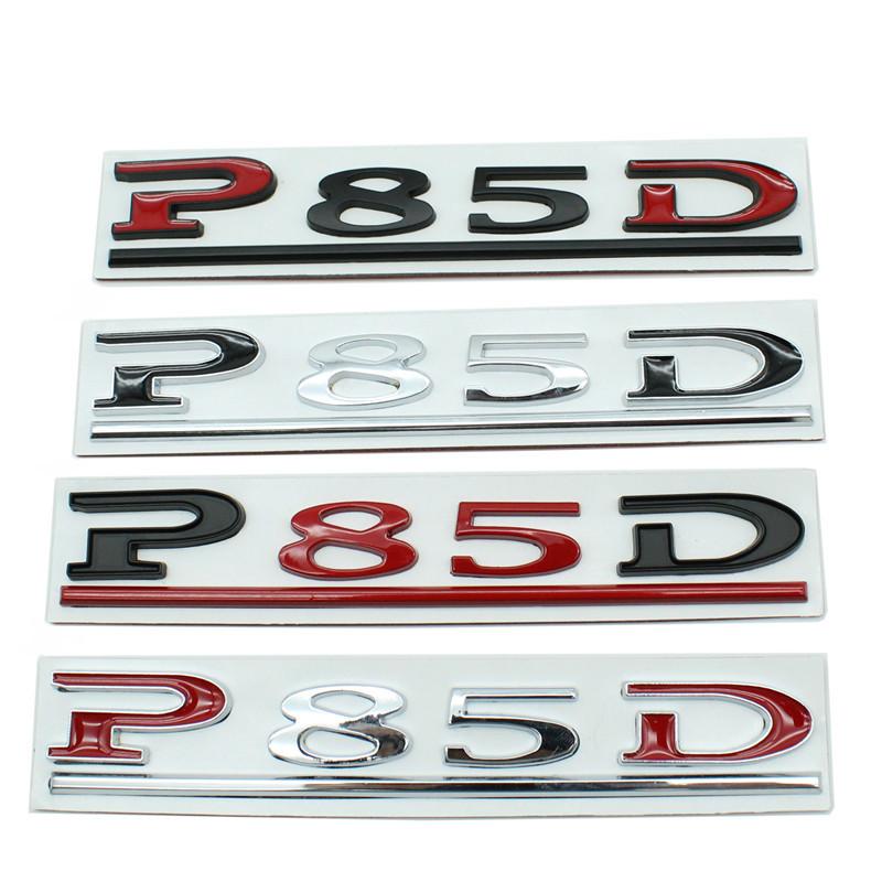 Auto 3D Metall P75D P85D P90D P100D Logo Aufkleber Aufkleber Für Tesla Modell 3 XSY Stamm Buchstaben Emblem Abzeichen Aufkleber