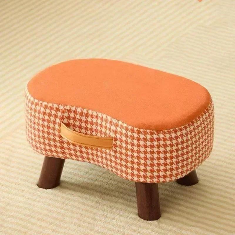 Simple Shoe Changing Stool Home Low Stool High Elasticity Home Creative Small Stool Simple Small Stool Sofa Soft Bag Footstool