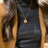 Vintage Maillard Tiger Eye Stone Pendant Necklace Elegant Unique Design Fashion Versatile Jewelry for Women