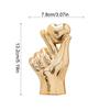 Heart Hands Sculpture Home Decor Love Gesture Ceramic Hand Statue with Golden Silver Finish Heart Sculpture Table Ornament