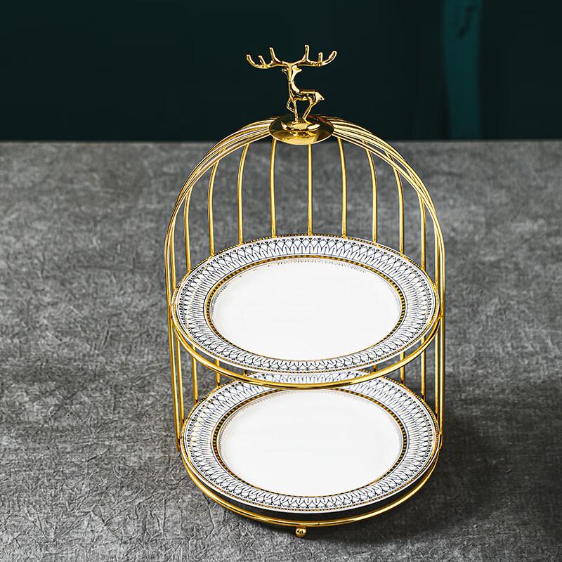 Европейская Керамическая Подставка для Торта в Стиле Легкой Роскоши