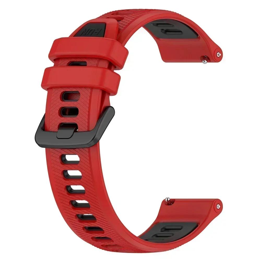 20/22mm Strap For Amazfit BALANCE 2/Bip 6/GTR 4 2 3pro/GTS 4 2 Silicone Bracelet For Huawei Watch 5 4/GT 6 5 4 3 2 Sports Band