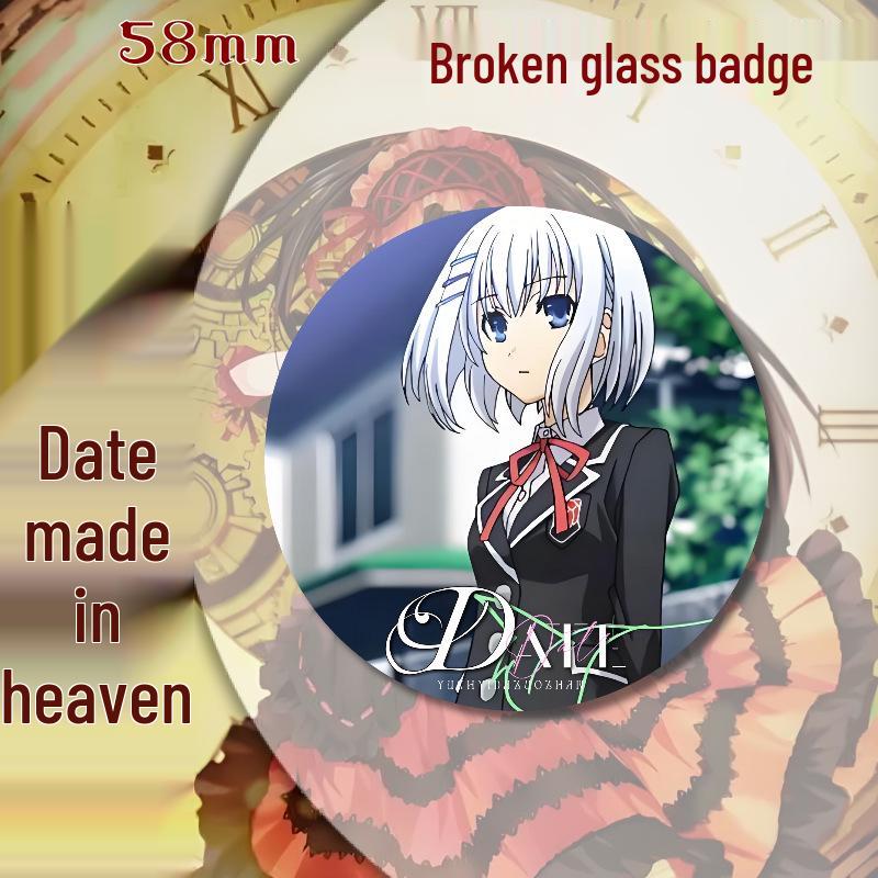 Date A Live Tokisaki Kurumi Tinplate Badge: Anime Brooch & Backpack Charm