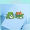 Creative Cartoon Animal Floral Metal Brooch Adorable Gift For Students And Adults