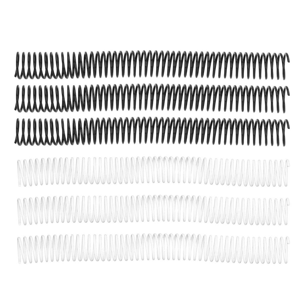 35PCS  Paper Binding Coils 25.4mm Diameter 48 Loops 4:1 Pitch Plastic Spiral Wire Spines 215 Sheet