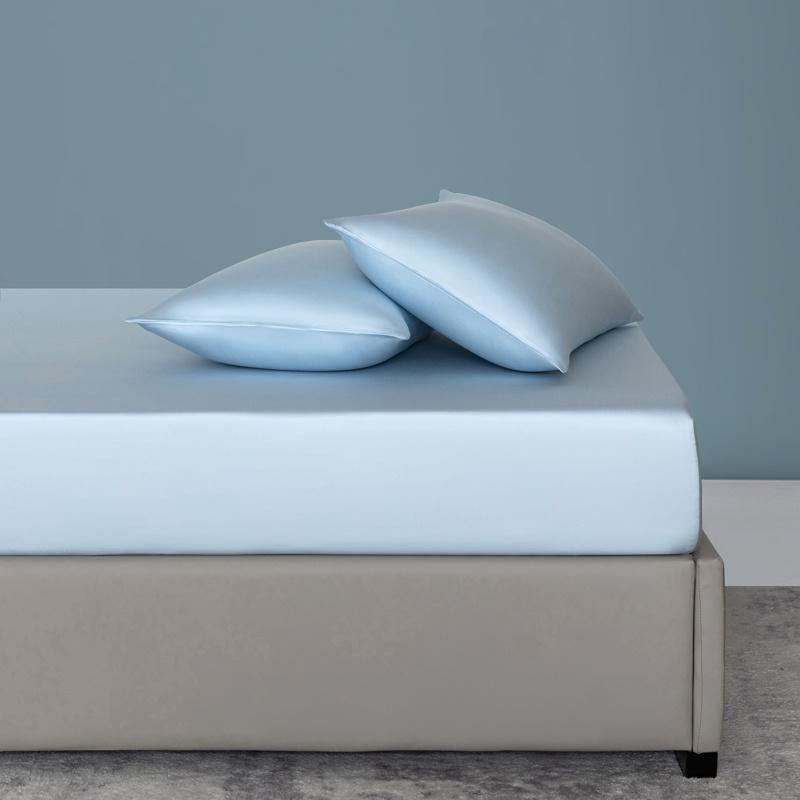 %100 Bambu Yatak Çarşafı Seti Lüks 3 Parça Yatak Takımı (1 adet Lastikli Çarşaf ve 2 adet Yastık Kılıfı) 100/160 için Kaymaz Yatak Örtüsü