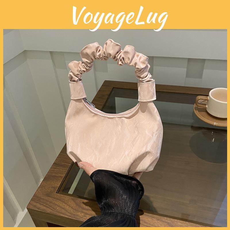 Pu Cloud Shaped Clutch Bag With Wrinkle Design For Daily Use Womens Fashion