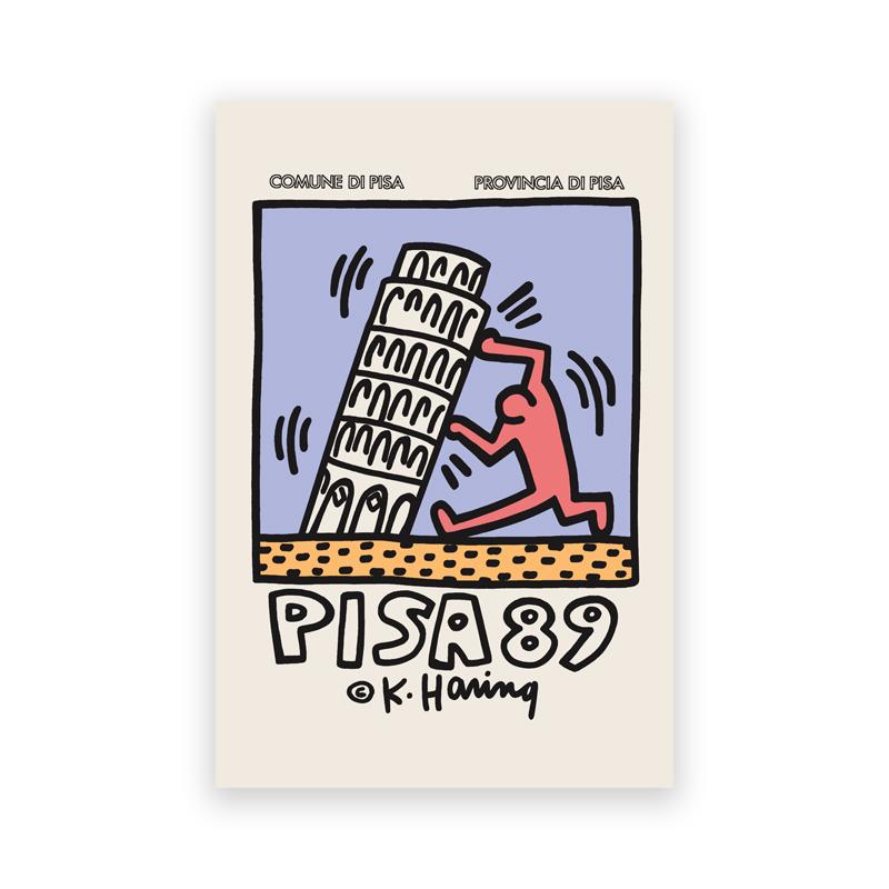 Keith Art Exhibition Poster Vintage Pop Canvas Painting Gallery Wall Art Pictures Pisa Abstract Print Home Decor For Living Room