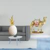Pineapple Camel Decorative Sculpture Artificial Figurine Ornament for Bedroom Bookshelf Tabletop