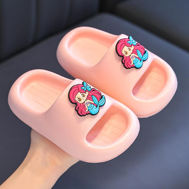 Nezha Kids' Non-Slip EVA Slippers for Boys & Girls - Summer Style for Bath, Indoor, Home