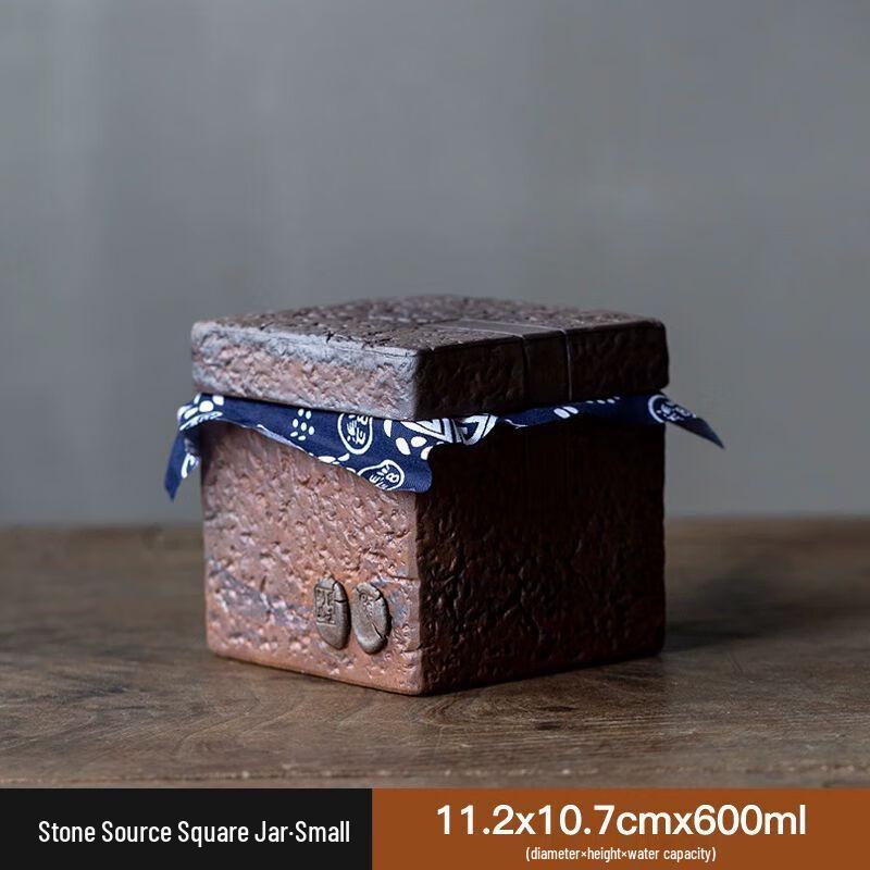 

Китайская ретро банка для хранения чая из фиолетовой глины