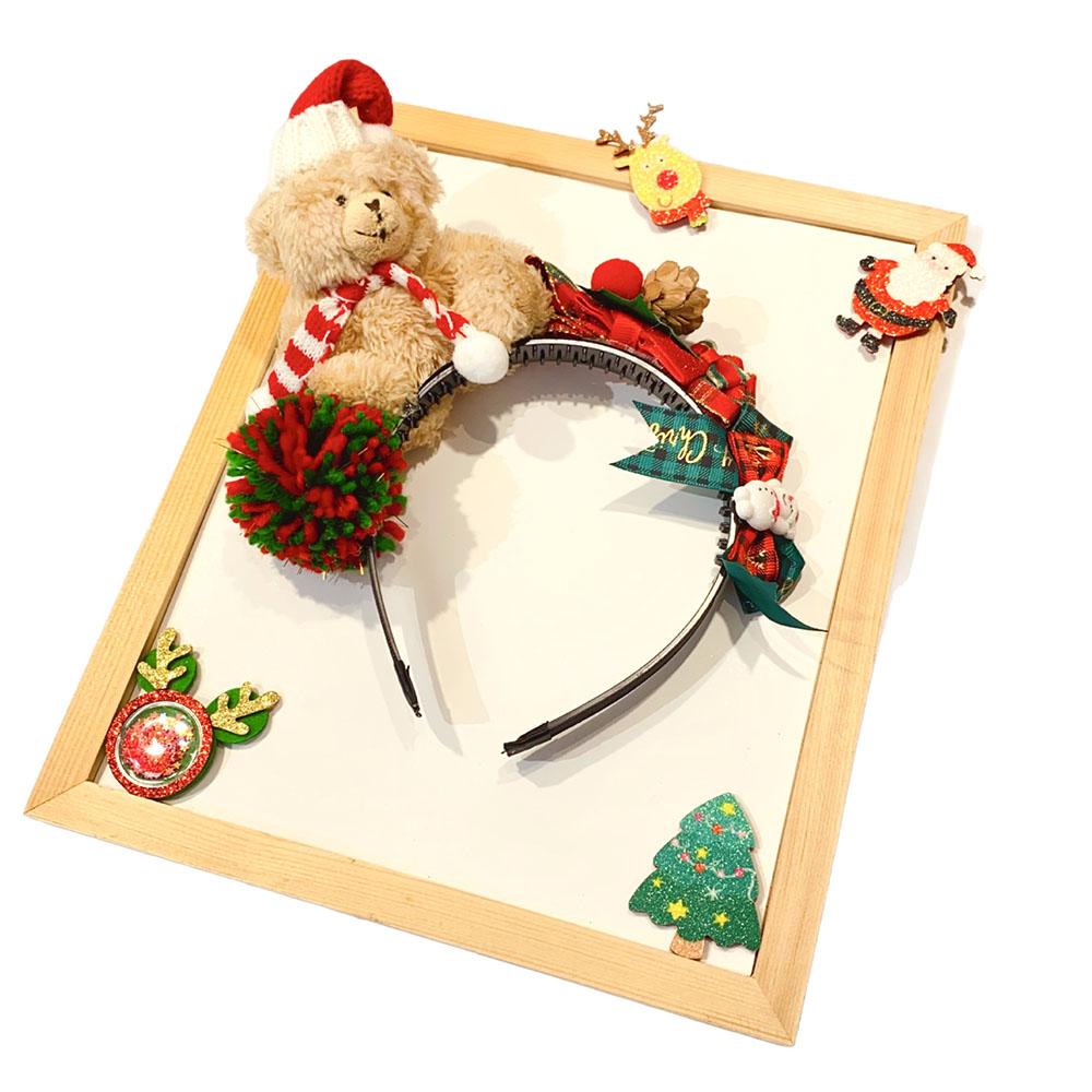 1PCS Christmas Themed Cartoon Plush Hairband Headband for Ladies And Kids Christmas Gift Festive Accessory