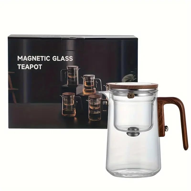Teapot with Strainer, 800ml Capacity, Dishwasher Safe, Stovetop Safe, Heat-resistant Glass, Perfect As a Gift, Stylish Teapot, Tea Utensil, or Teapot.