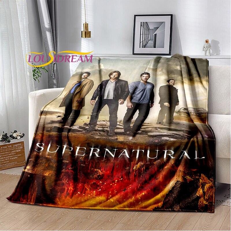 

Drama Supernatural Characters Blanket Couch Quilt Cover Travel super natural Throw Blanket Flannel Blanket Bedspread 130x150cm