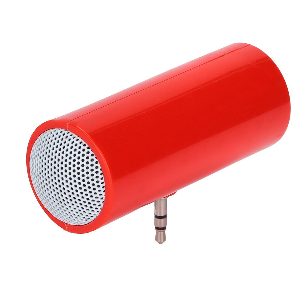 3.5 mm Jack Stereo Mini Speaker Portable Wireless Plug in Speaker for Mobile Phones and TabletsRed