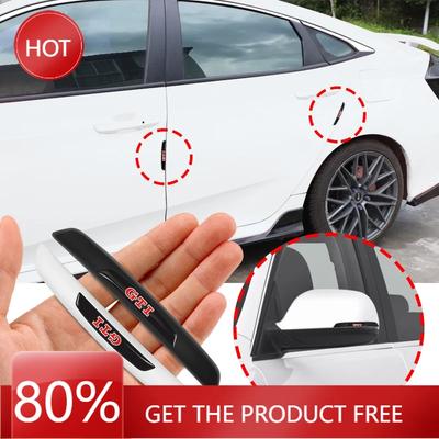 2025 Hot 4Pcs Car Door Rearview Mirror Protector Stickers Rubber Anti-Collision Strip For GTI Volkswagen R-Line Polo R Sagitar G