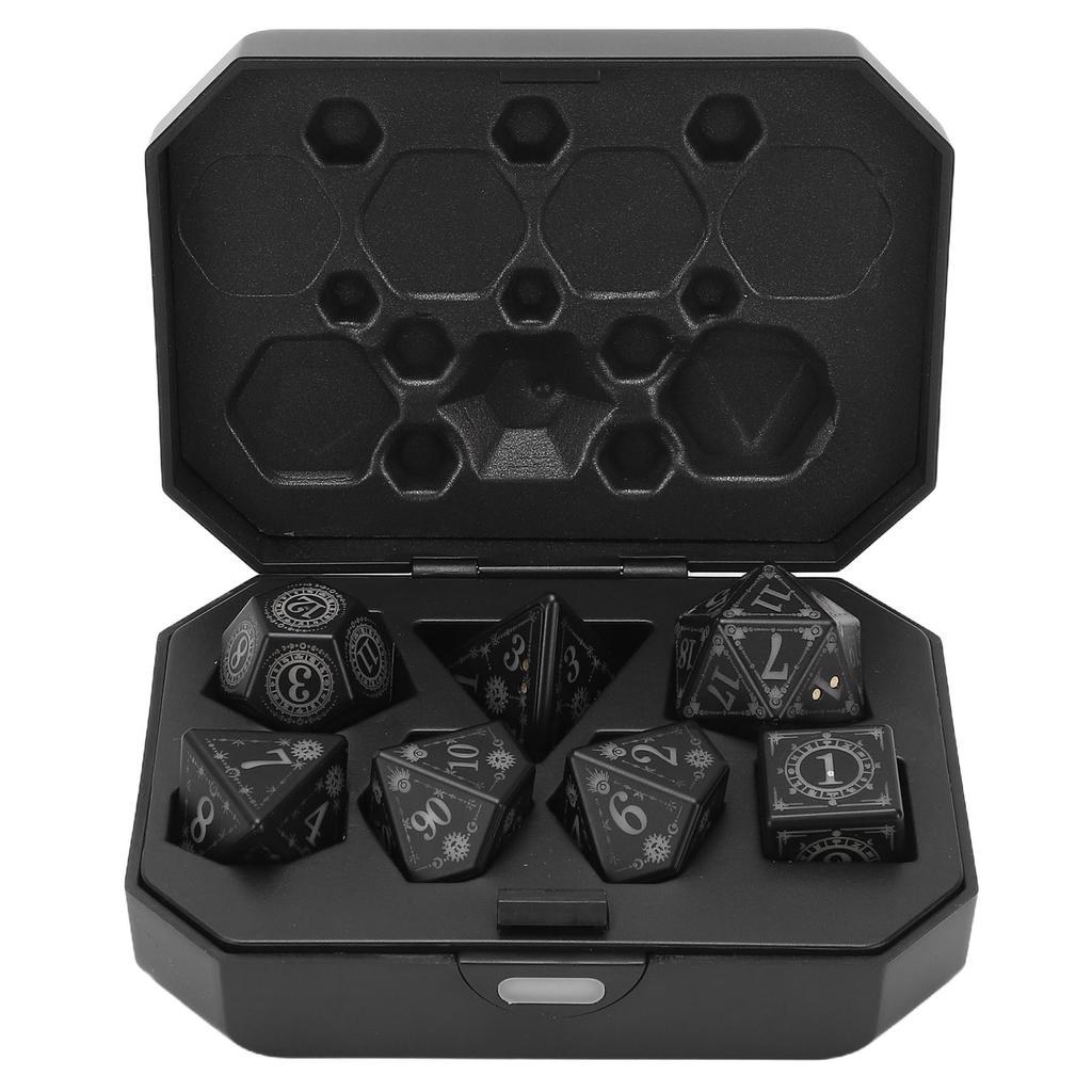 Light Up Dice Set Rechargeable Glowing Dice Auto Lights Up When Rolling for Role Playing Game