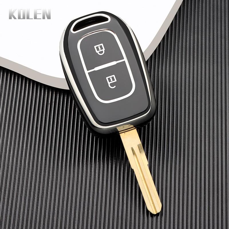 New Tpu Auto Key Fob Cover Case Housing Fit For Renault Kwid Traffic Symbol Fit For Dacia Sandero Logan Duster Remote Auto Accessories