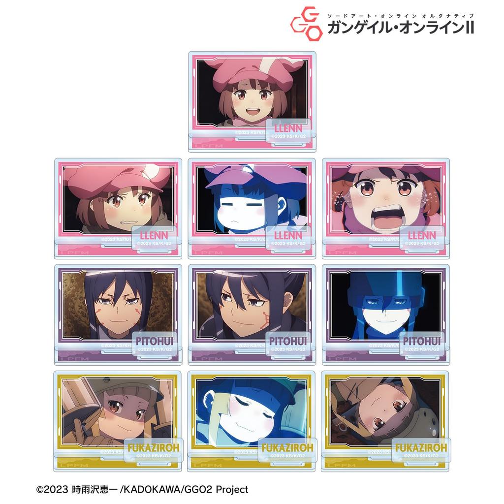 Sword Art Online Gun Gale Online II Acrylic Stand with Trading Scene Parts Box of 10 Alternative