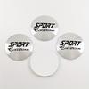Set of 4 56Mm Sports Car Wheel Hub Center Cap Stickers Aluminum Alloy Decals Car Decoration Stickers Wheel Stickers Silver Color