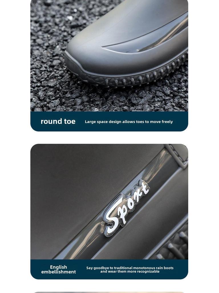 Men's Waterproof Non-Slip Rubber Rain Boots - Work and Fishing Shoes