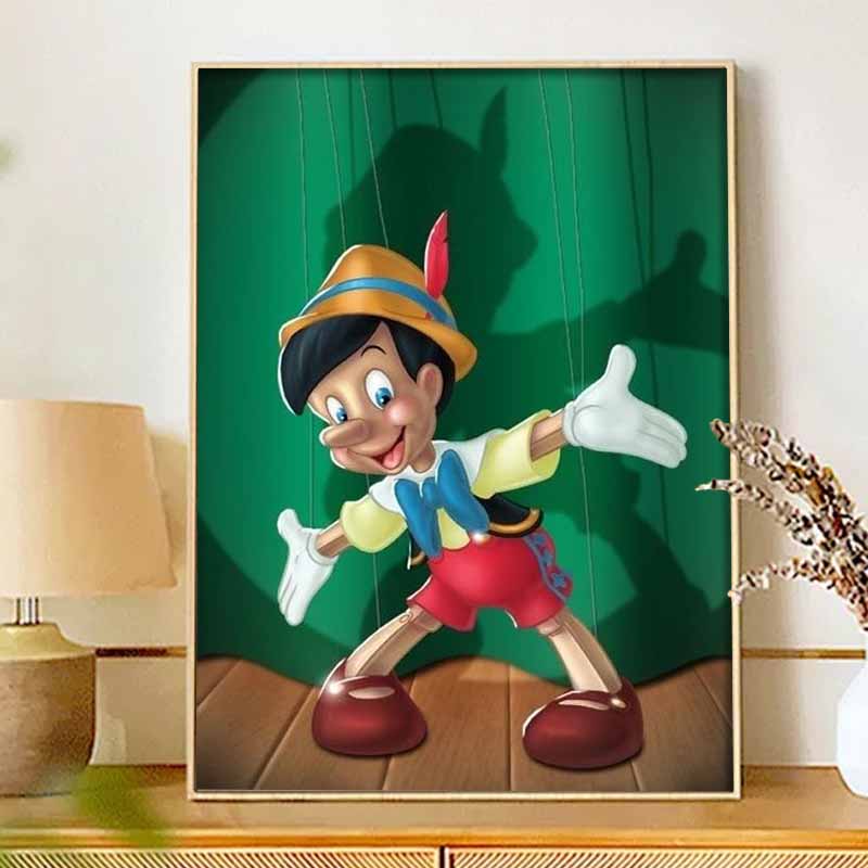 Disney Diamond Painting 5D Handmade DIY Pinocchio Diamond Stickers Home Room Decorations Gifts