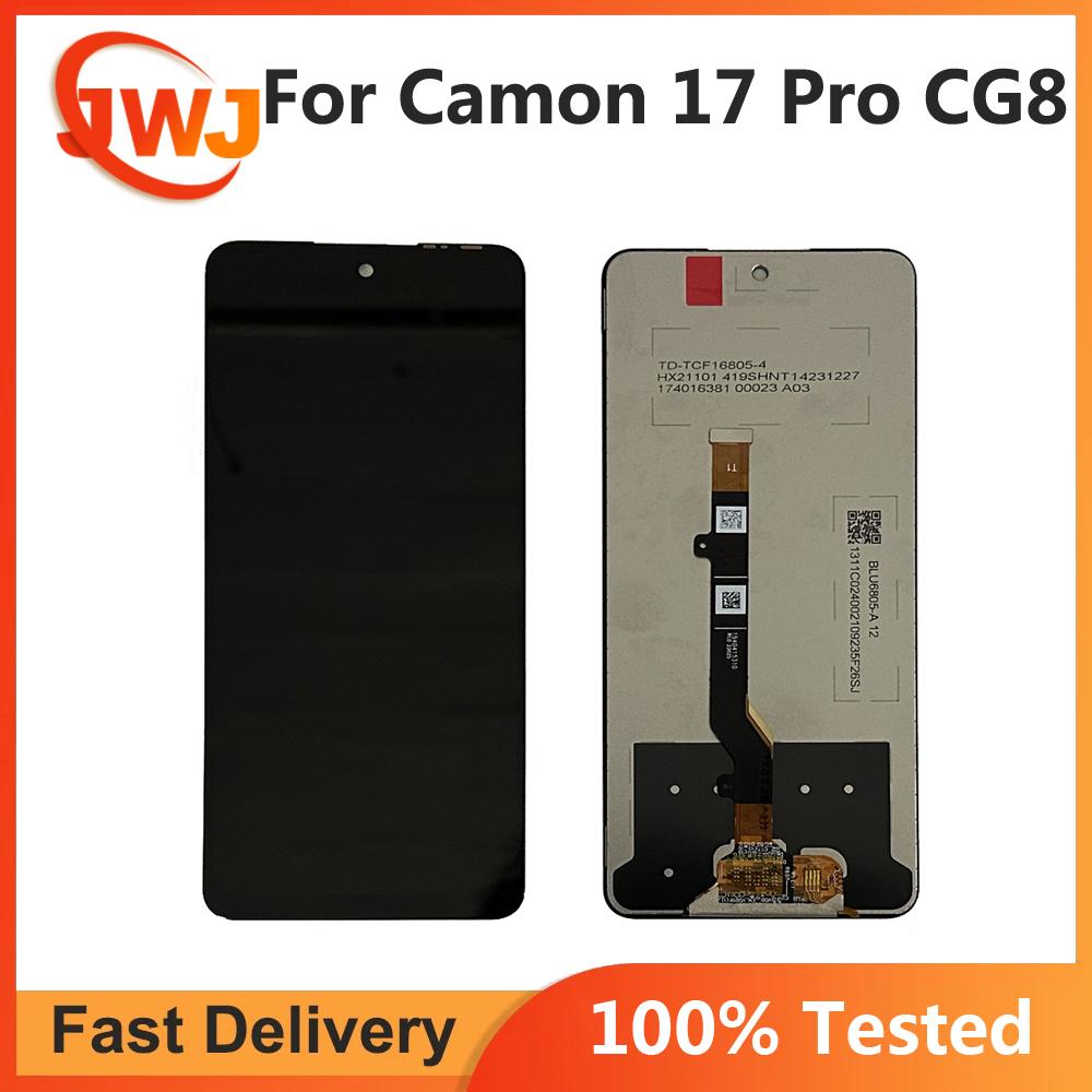 

LCD Screen and Digitizer Full Assembly for Tecno Camon 17 Pro CG8