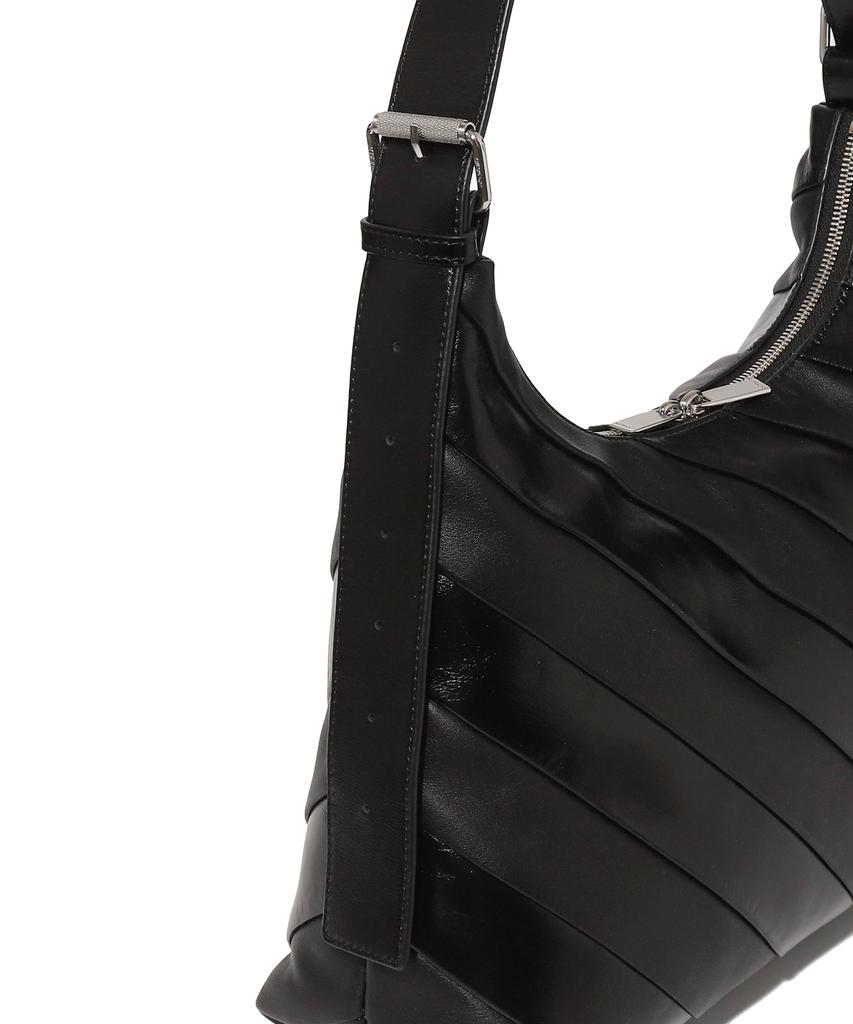Off-White Stripe Hobo Bag (Black)