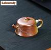 150ml Yixing Lila Ton Teekannen Handgemacht Stein Schöpfkännchen Rohmaterial Goldabschnitt Ton Teefilter Kanne Mit Sieb Zisha Teegeschirr
