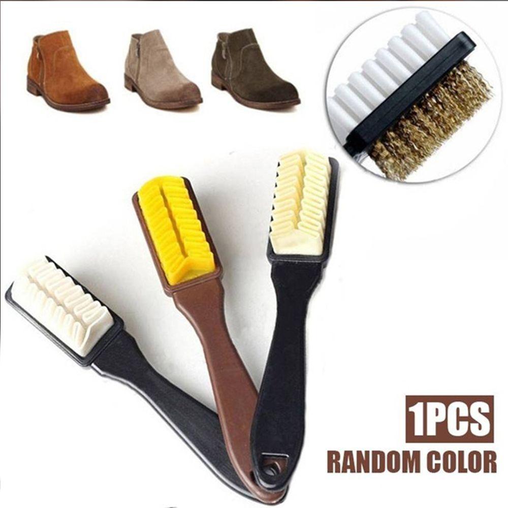 Plastic Multipurpose Boot Rubber Eraser Leather Cleaner Dust Cleaning Shoes Brush Long Handled