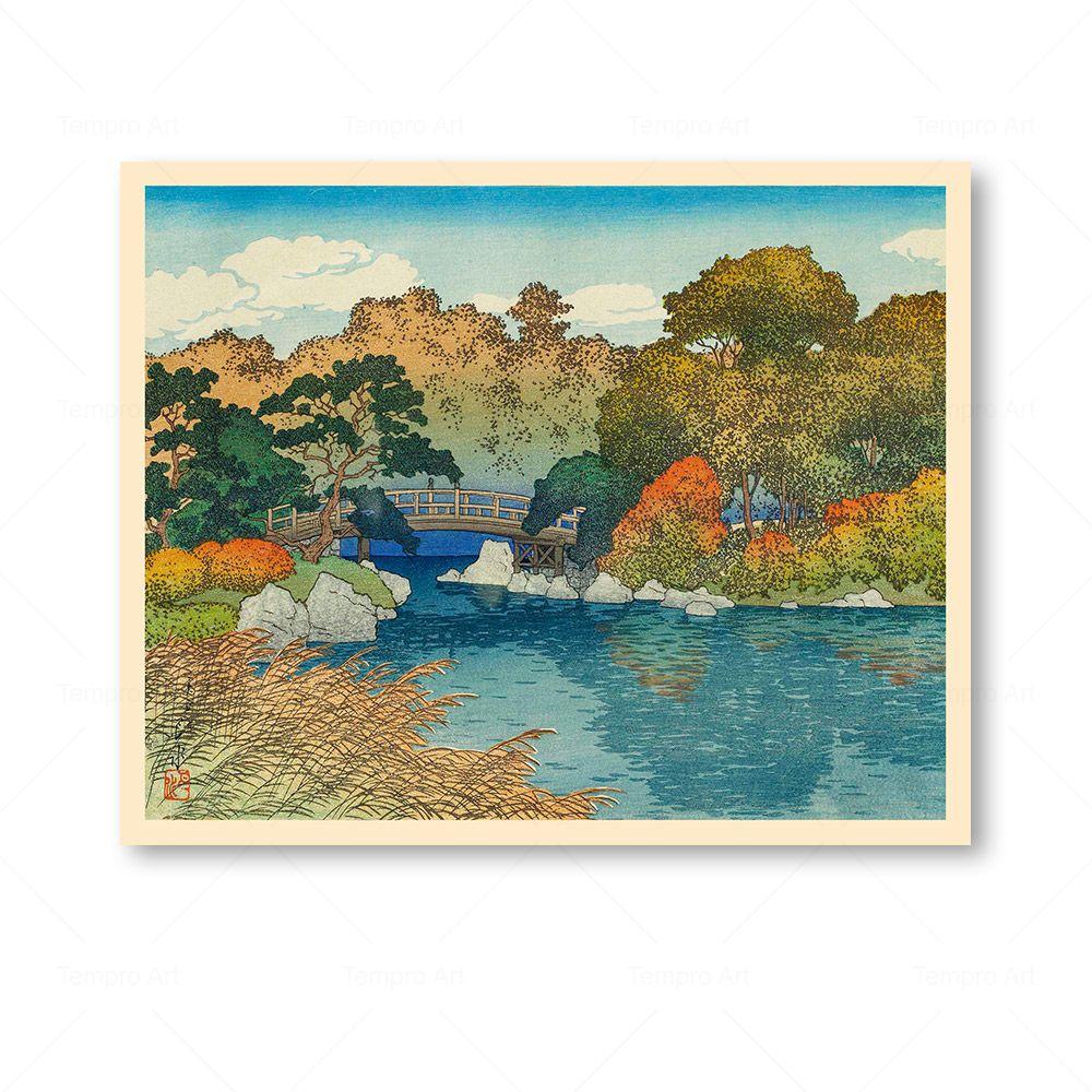 Anime Travel Prints Vintage Japanese Mount Fuji Season Landscape Posters Wall Art Canvas Painting Living Room Decoration Picture