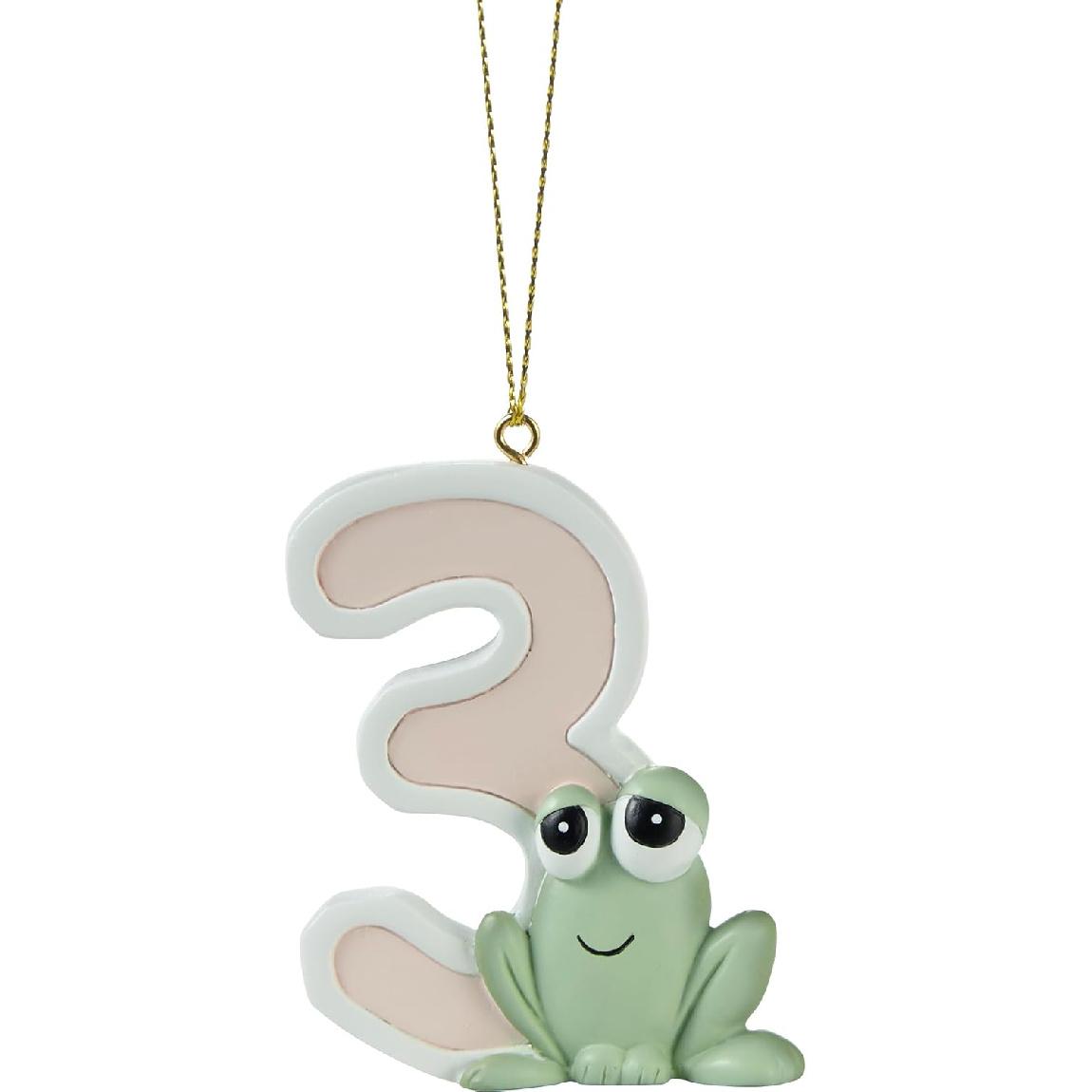 Precious Moments 231502 В этом году тебе три года Смоляная елочная игрушка