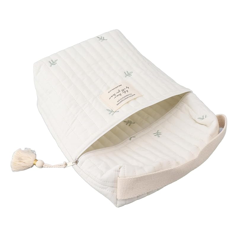 Fafeicy Diaper Bag Backpack, Multifunction Cotton Baby Stroller Zipper Bag for Bottle Wipes Pacifier (Little Bear)