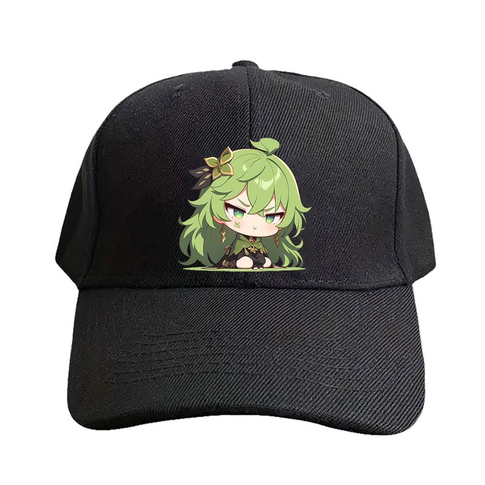Collei Genshin Impact Chibi Pout Mode Kawaii Cap Summer Woman Man Adult Casual Fashion Casual Adjustable Fishing Hat Sun Hat