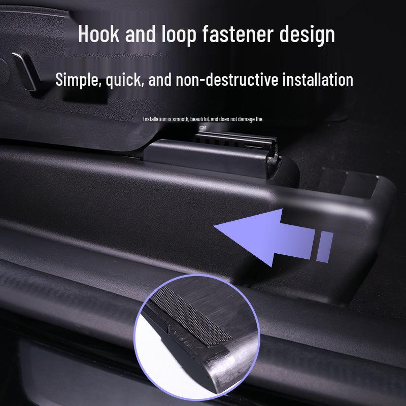 Tesla Model Y Rear Seat Rail Protector Set - Felt Guard Plates for Full Protection