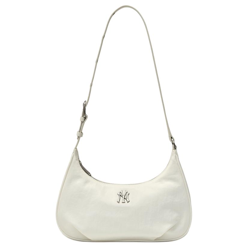 MLB Fashion Minimalist Nylon Single Shoulder Bag Women Bags Multicolor 3ABQVN16N Black